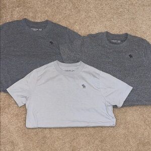 Abercrombie Kids Gray and Blue Short Sleeve Tees